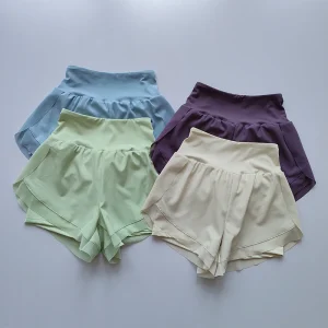 Summer Women's Sports Shorts Mesh 2 In 1 Quick-dry Yoga Shorts